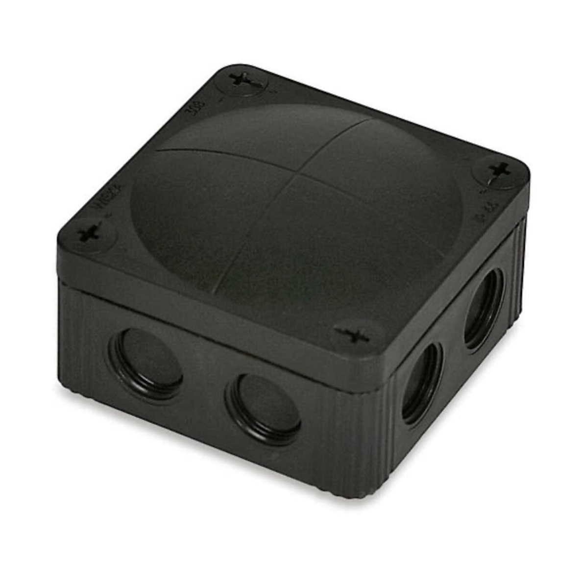 WISKA ADAPTABLE JUNCTION BOX ENC BLACK 85X85X51