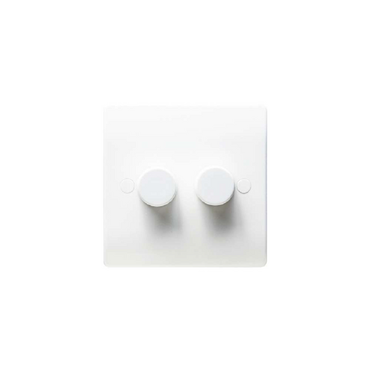 Thrion Push On/Off 2G 400W Dimmer Switch White