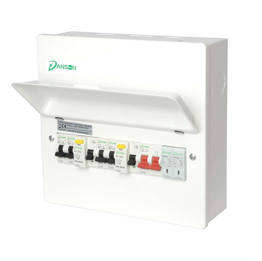 DANSON 6 WAYS HI INT METAL CONSUMER UNIT